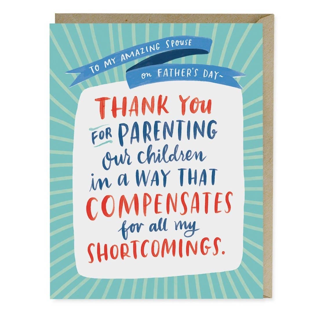 Parenting Shortcomings Father's Day Card - Spiral Circle