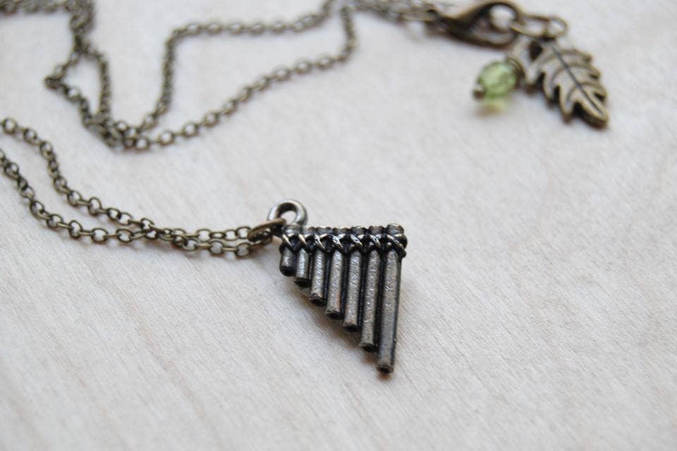 Peter Pan Flute Pipes Necklace - 18