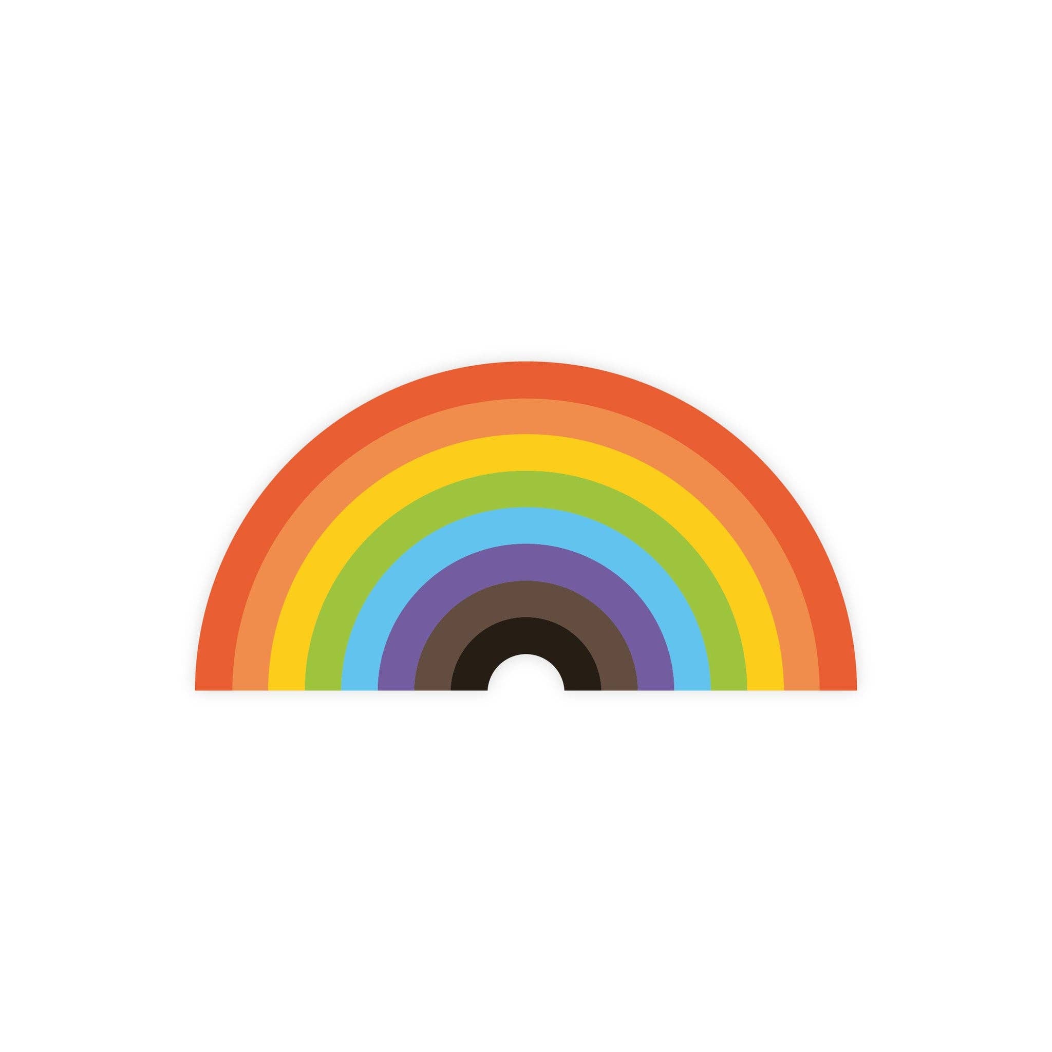 Philly Pride Rainbow Sticker - Spiral Circle