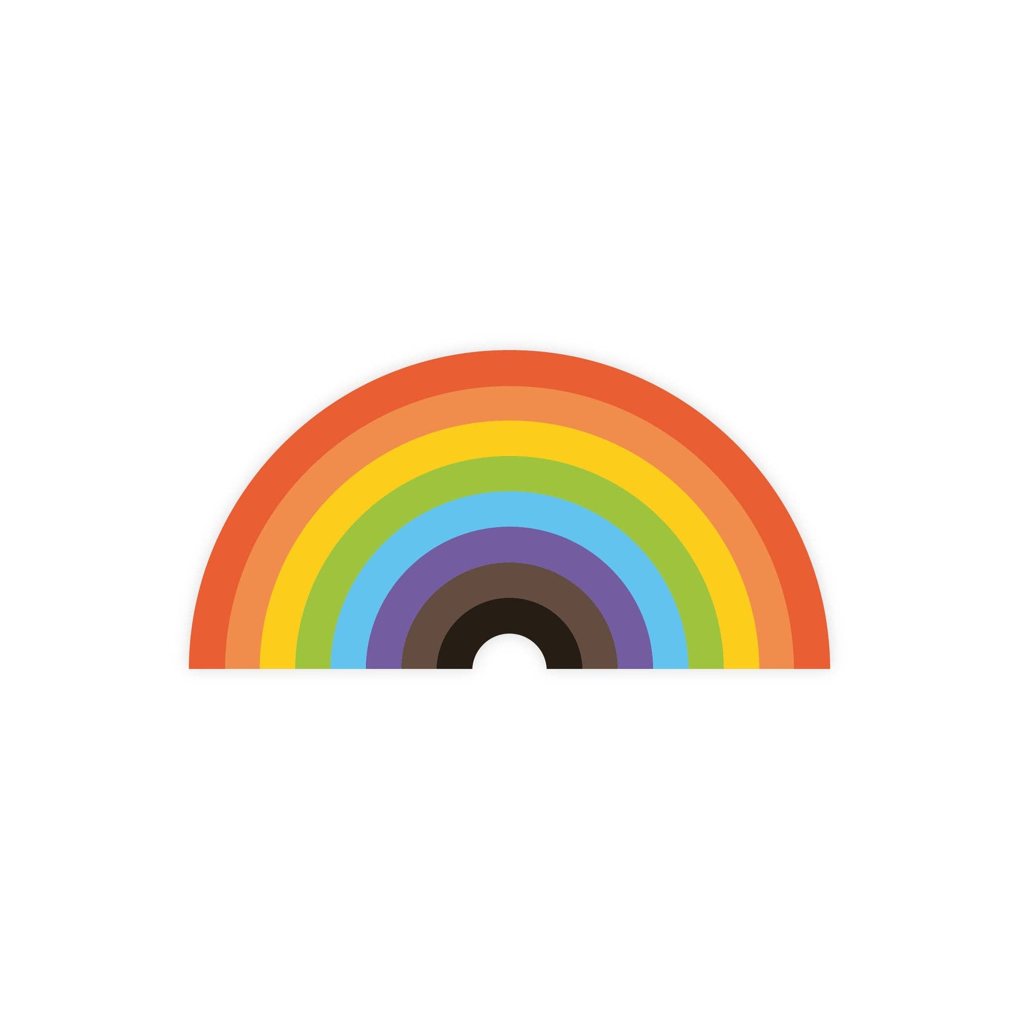 Philly Pride Rainbow Sticker - Spiral Circle