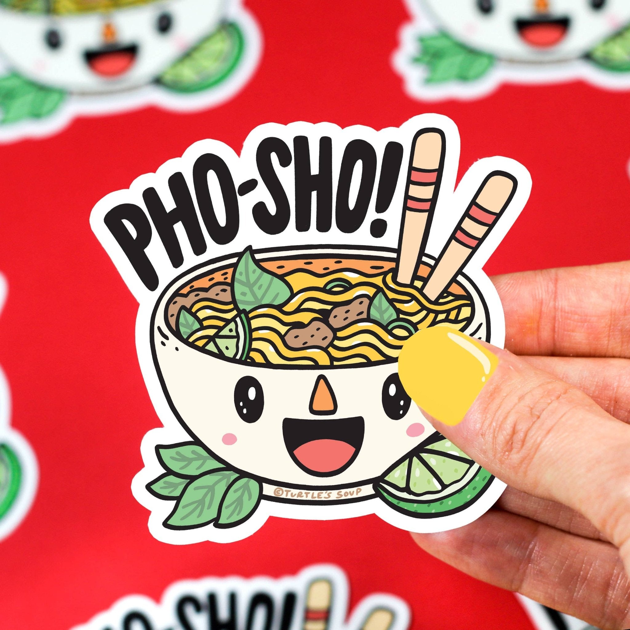 Pho Sho Vinyl Sticker - Spiral Circle