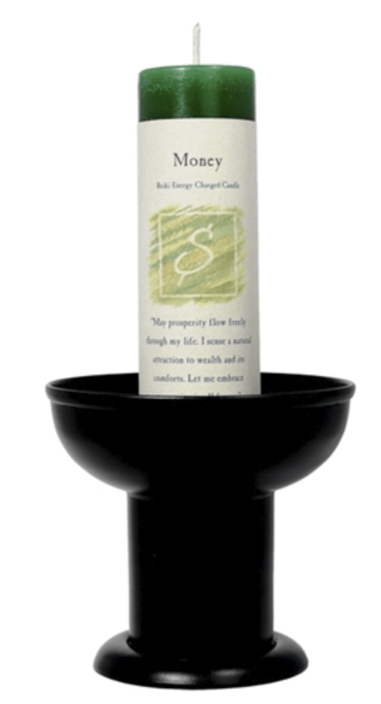 Pillar Candle Holder - Spiral Circle