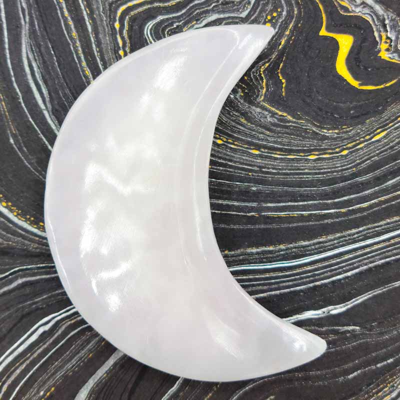 Pink Calcite Moon Plate | 4