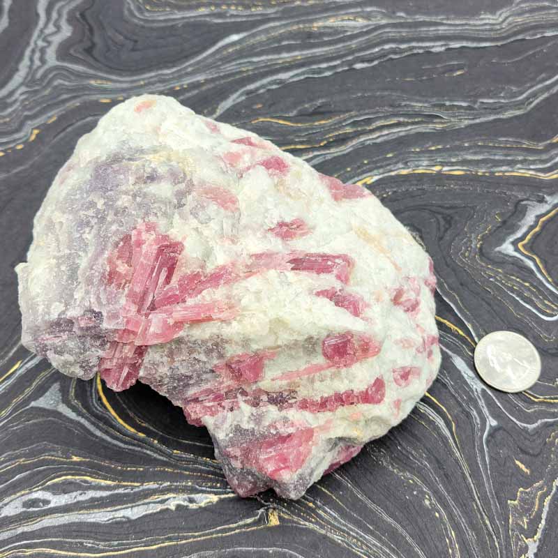 Pink Tourmaline Statement Piece | Raw - Spiral Circle