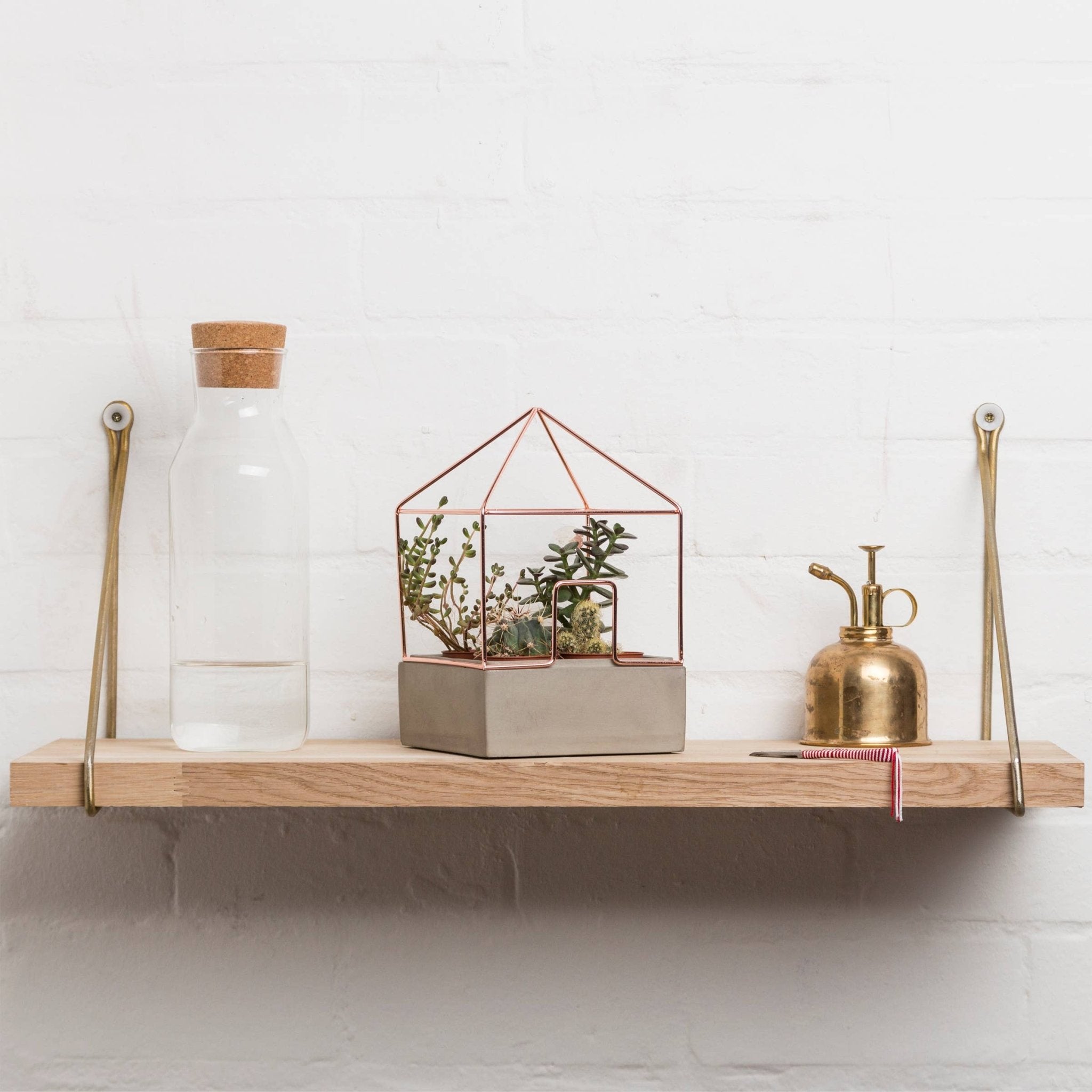 Planter Copper Concrete House Plant Holder - Spiral Circle