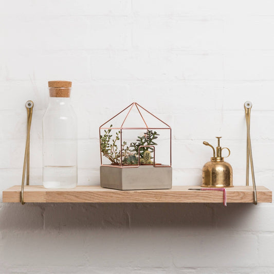 Planter Copper Concrete House Plant Holder - Spiral Circle