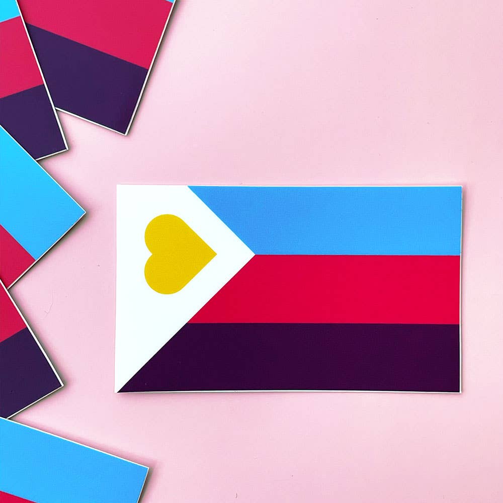 Polyamory Pride Sticker - Spiral Circle