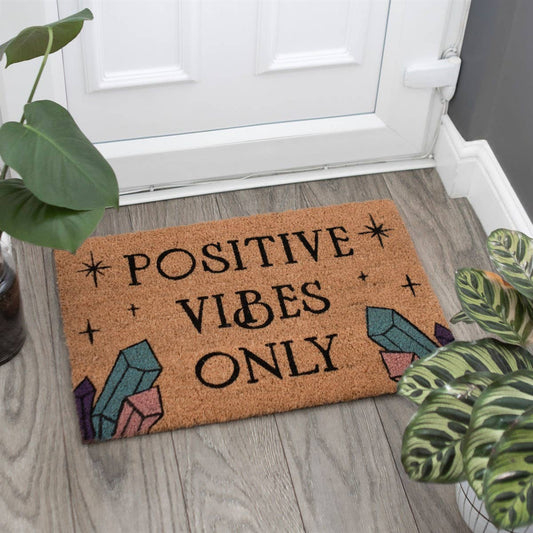 Positive Vibes Only Doormat Home Decor C/10 - Spiral Circle