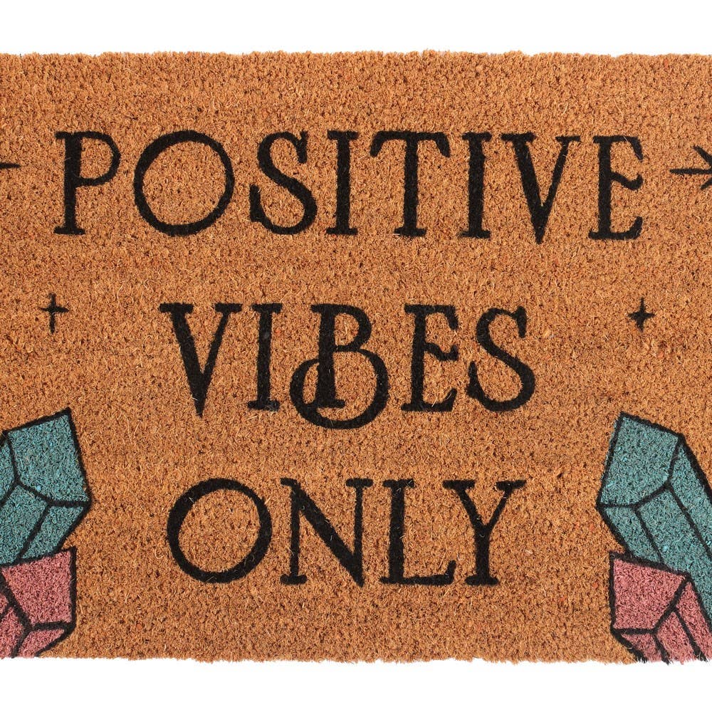 Positive Vibes Only Doormat Home Decor C/10 - Spiral Circle