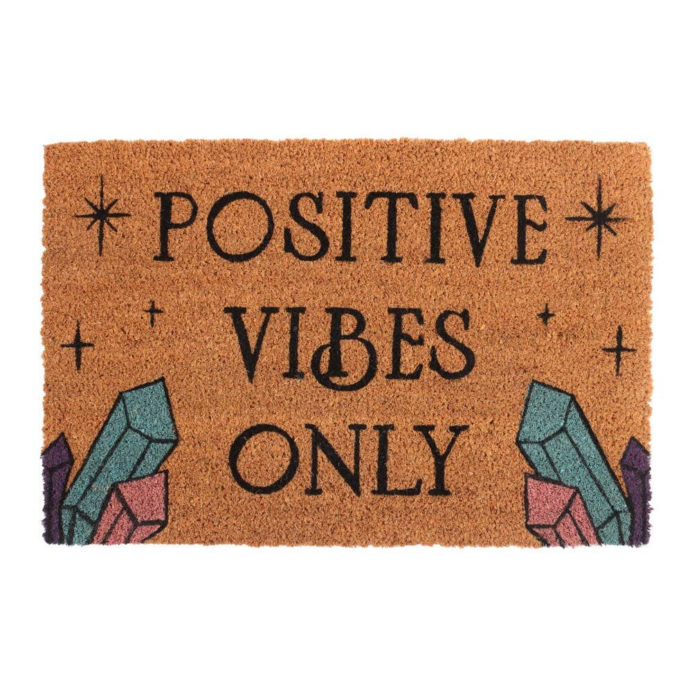 Positive Vibes Only Doormat Home Decor C/10 - Spiral Circle