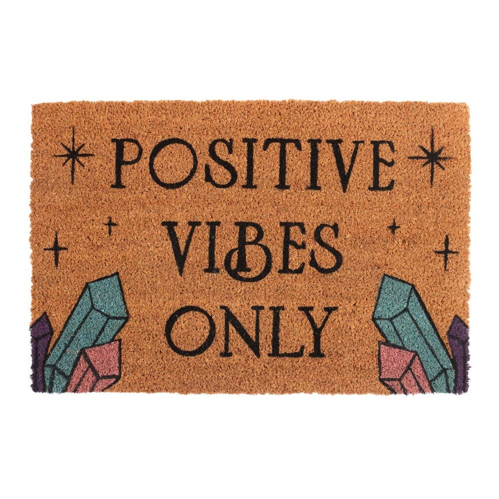 Positive Vibes Only Doormat Home Decor C/10 - Spiral Circle