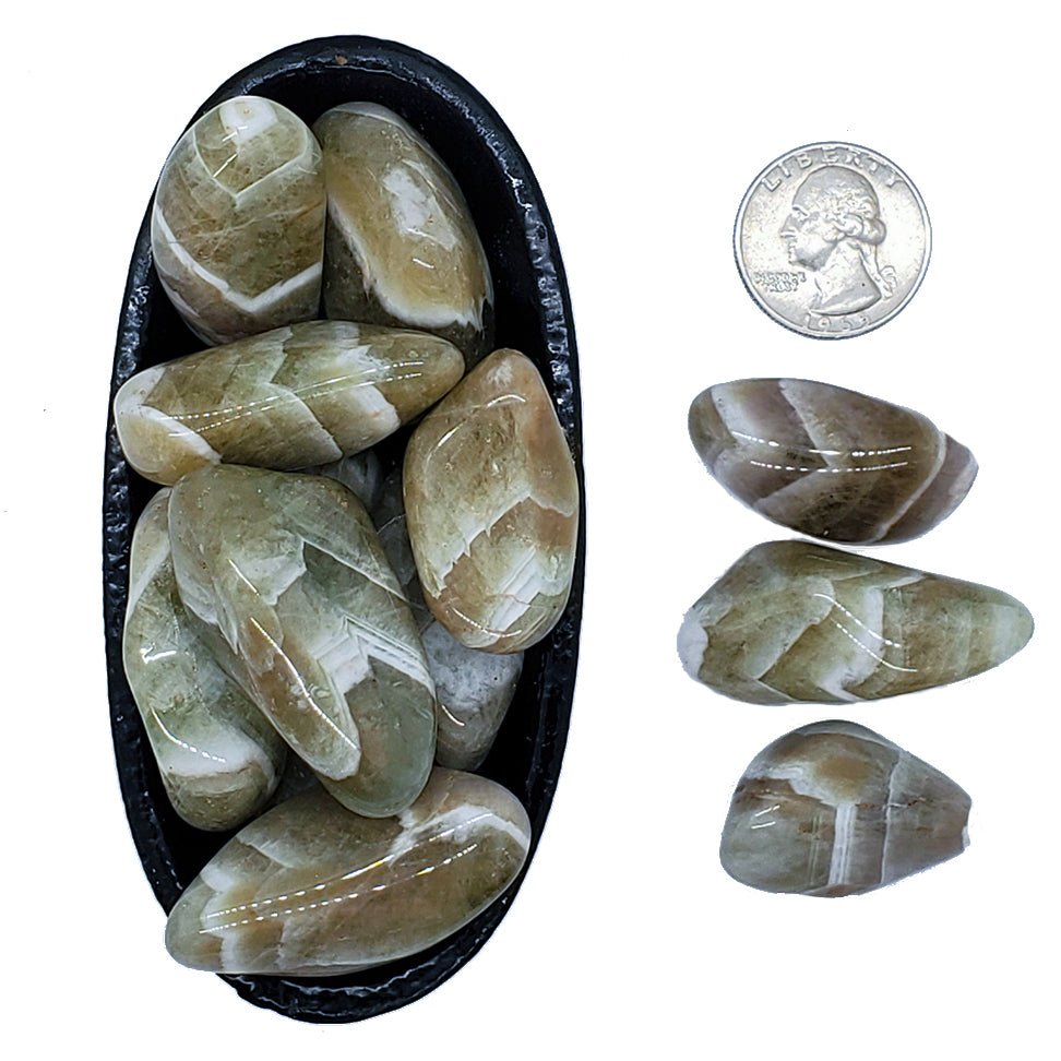 Prasiolite |Self Acceptance, Honor, Compassion - Spiral Circle