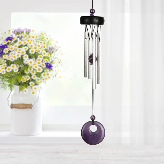 Precious Stones Chime™ - Amethyst - Spiral Circle