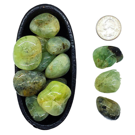 Prehnite with Epidote- Peace, harmony, decluttering - Spiral Circle