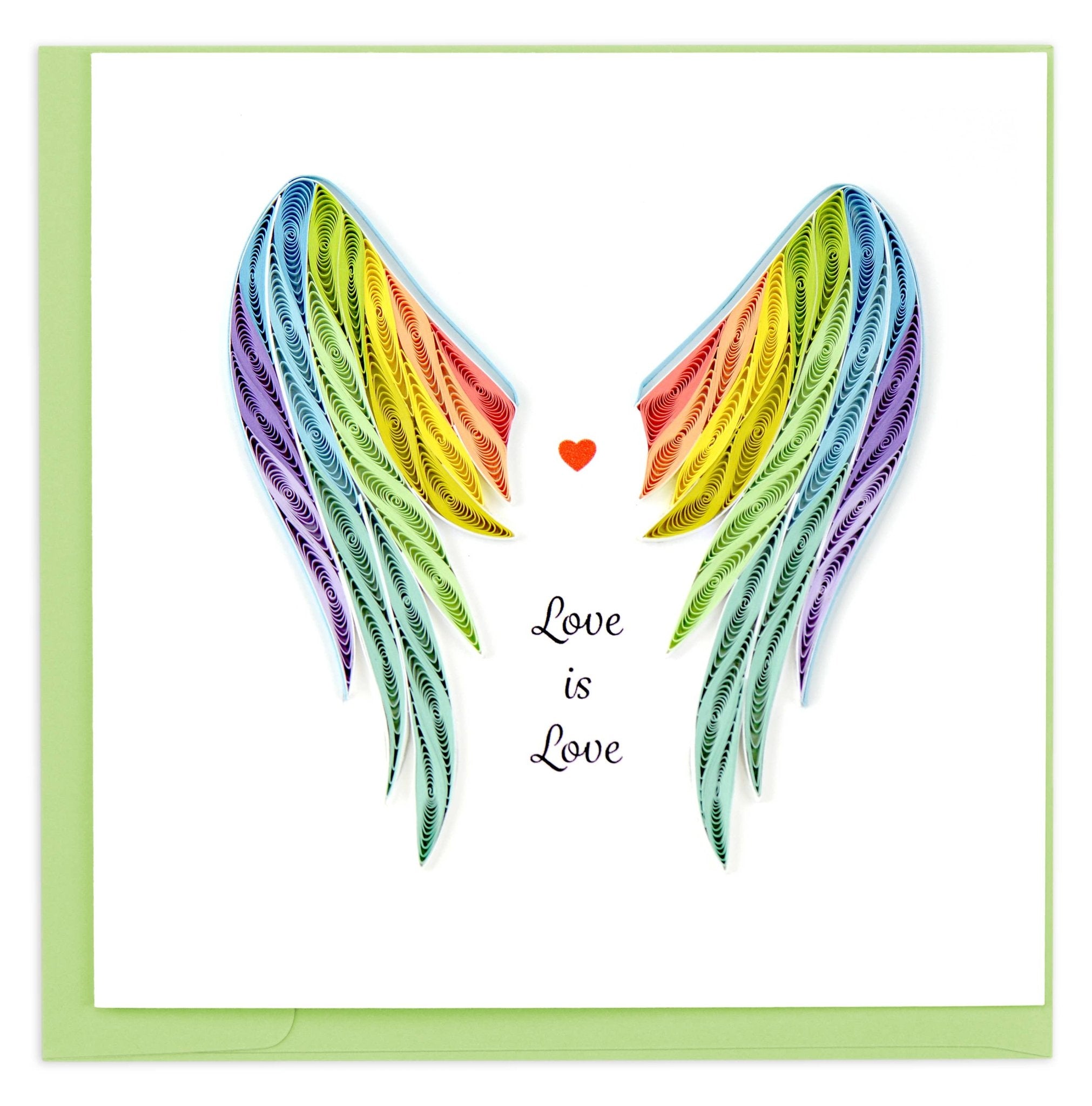 Pride Wings Quilling Card - Spiral Circle