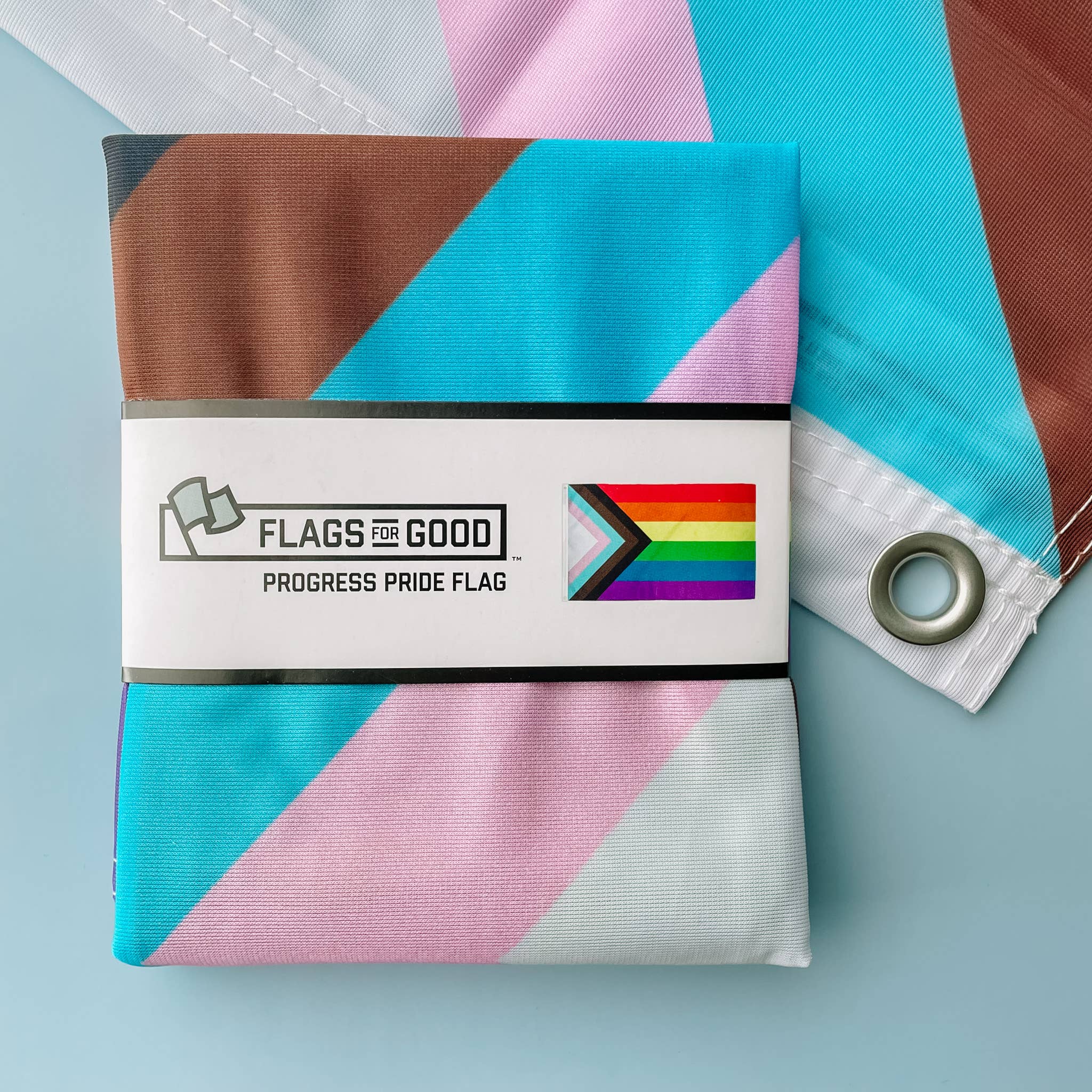 Progress LGBTQ+ Pride Flag - Spiral Circle