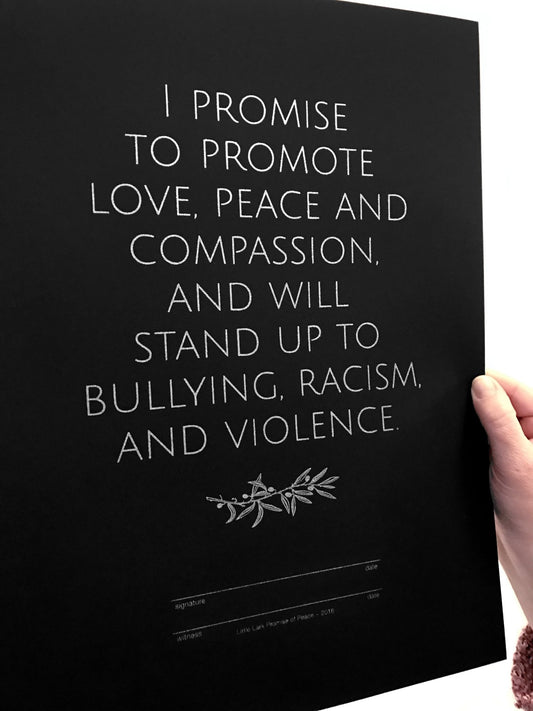 Promise Of Peace Print (gold, copper, silver) 11.75" x 15.75" - Spiral Circle