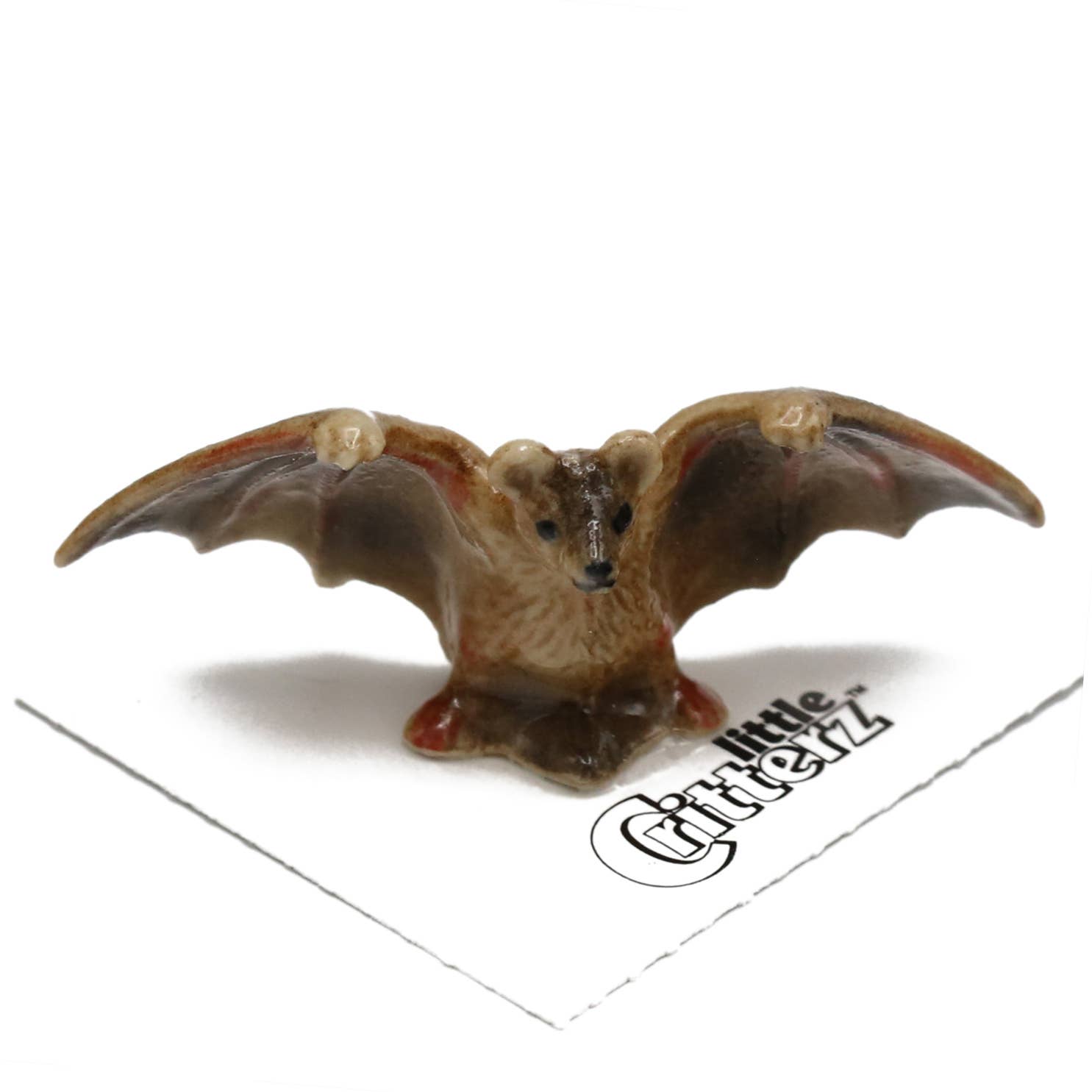 Pulse Brown Bat Porcelain Miniature - Spiral Circle