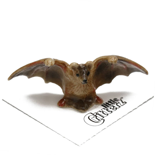 Pulse Brown Bat Porcelain Miniature - Spiral Circle