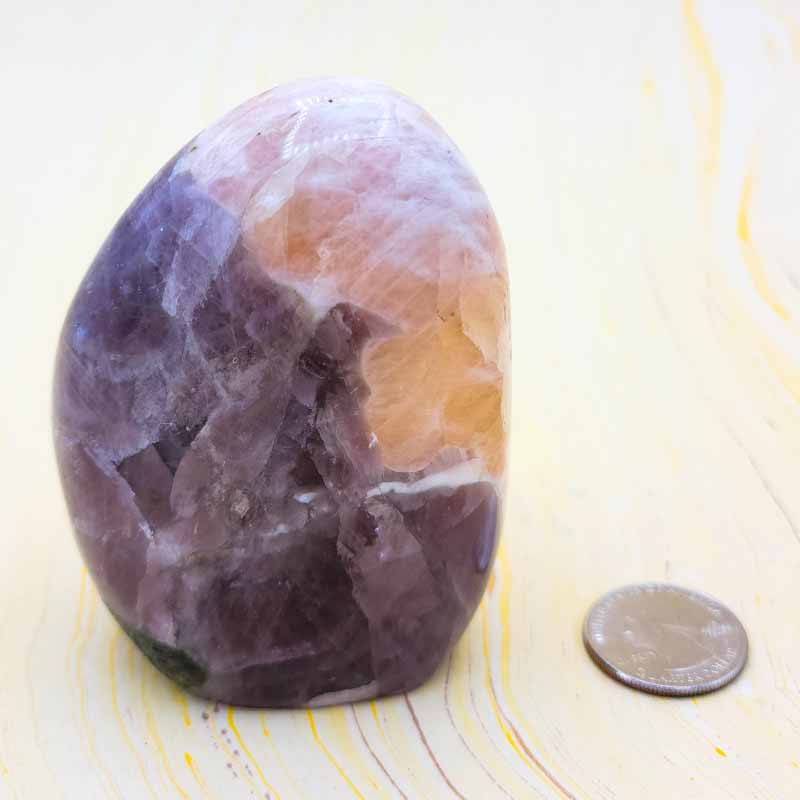 Purple Angelite Statement Piece | Tumbled - Spiral Circle