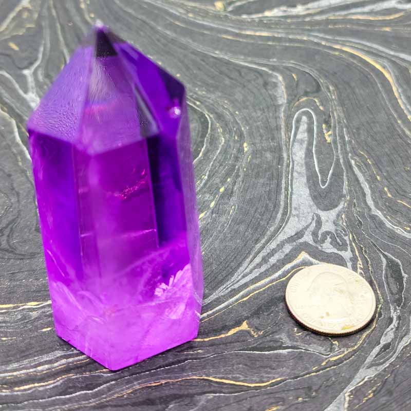 Purple Aura Quartz Generator - Spiral Circle