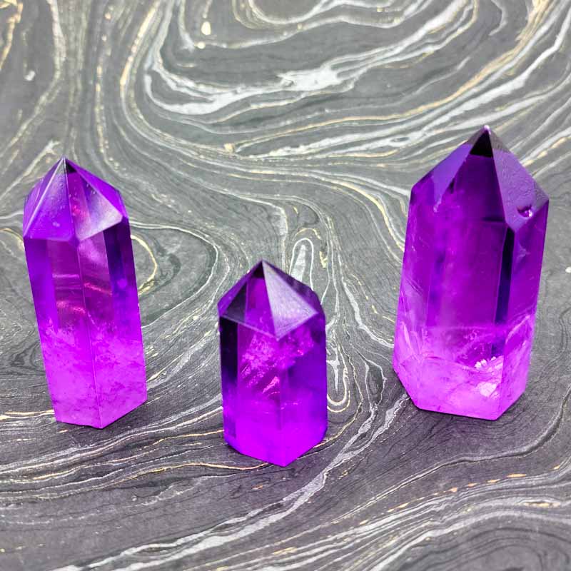 Purple Aura Quartz Generator - Spiral Circle