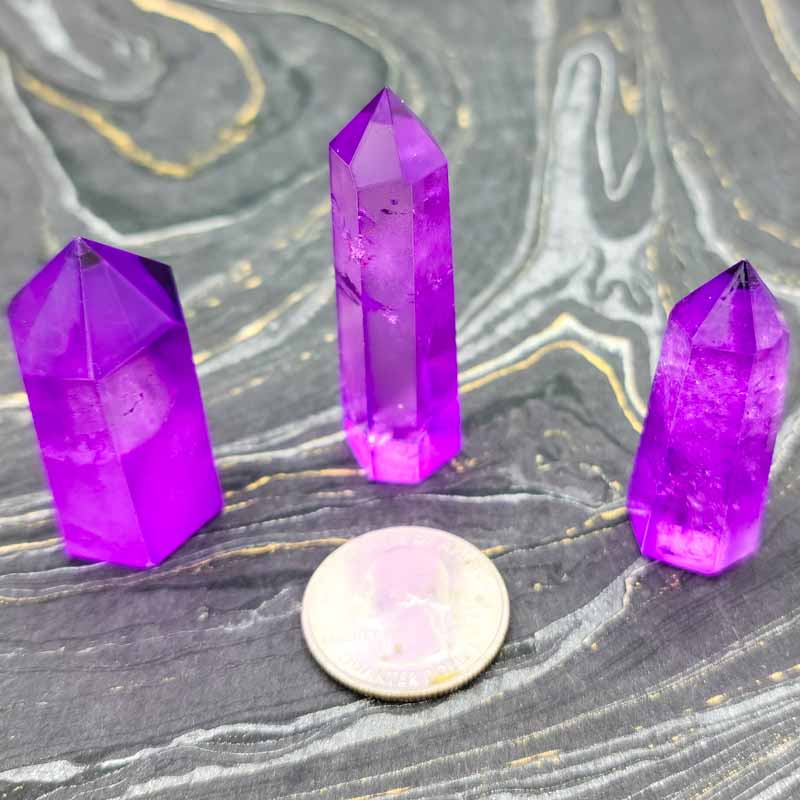 Purple Aura Quartz Generator - Spiral Circle