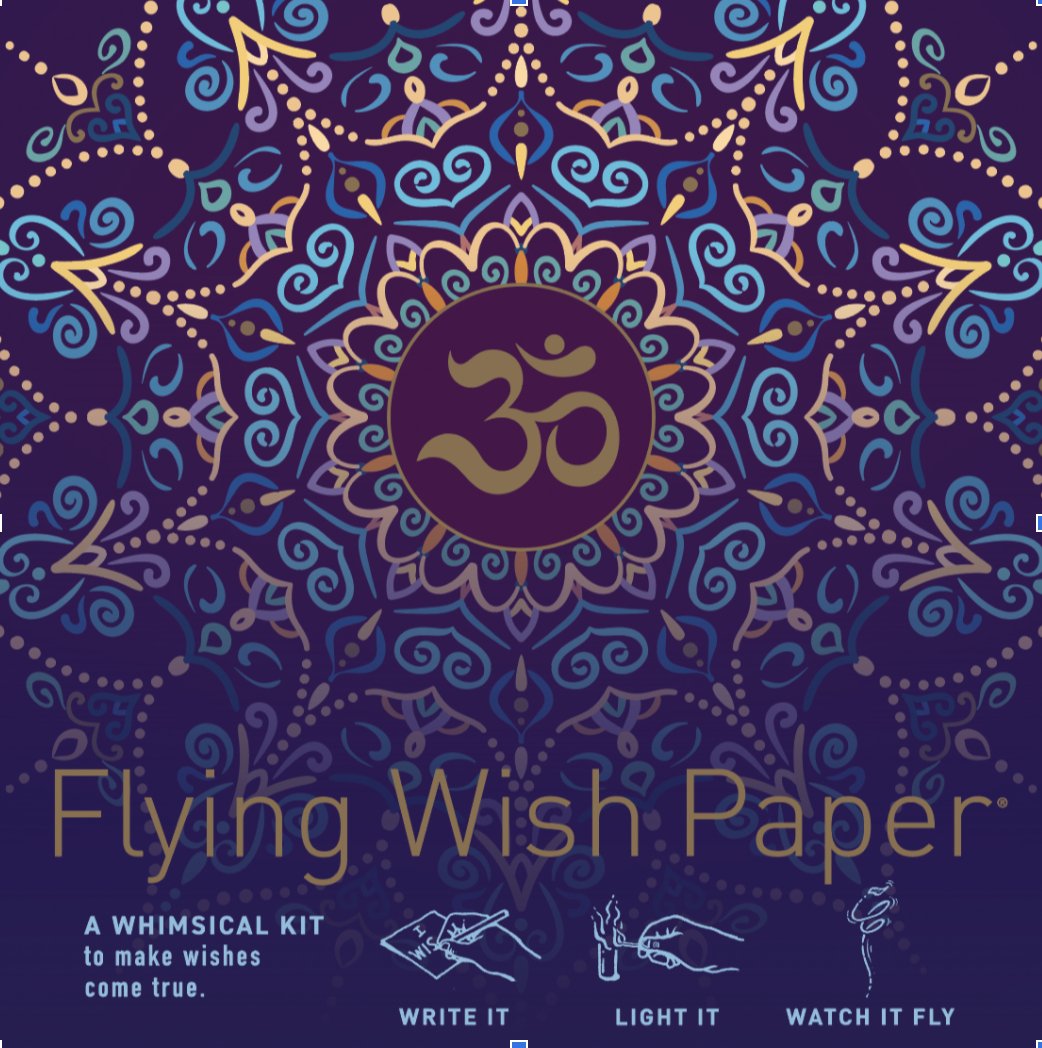 Purple Om | Flying Wish Paper Kit | Mini - Spiral Circle