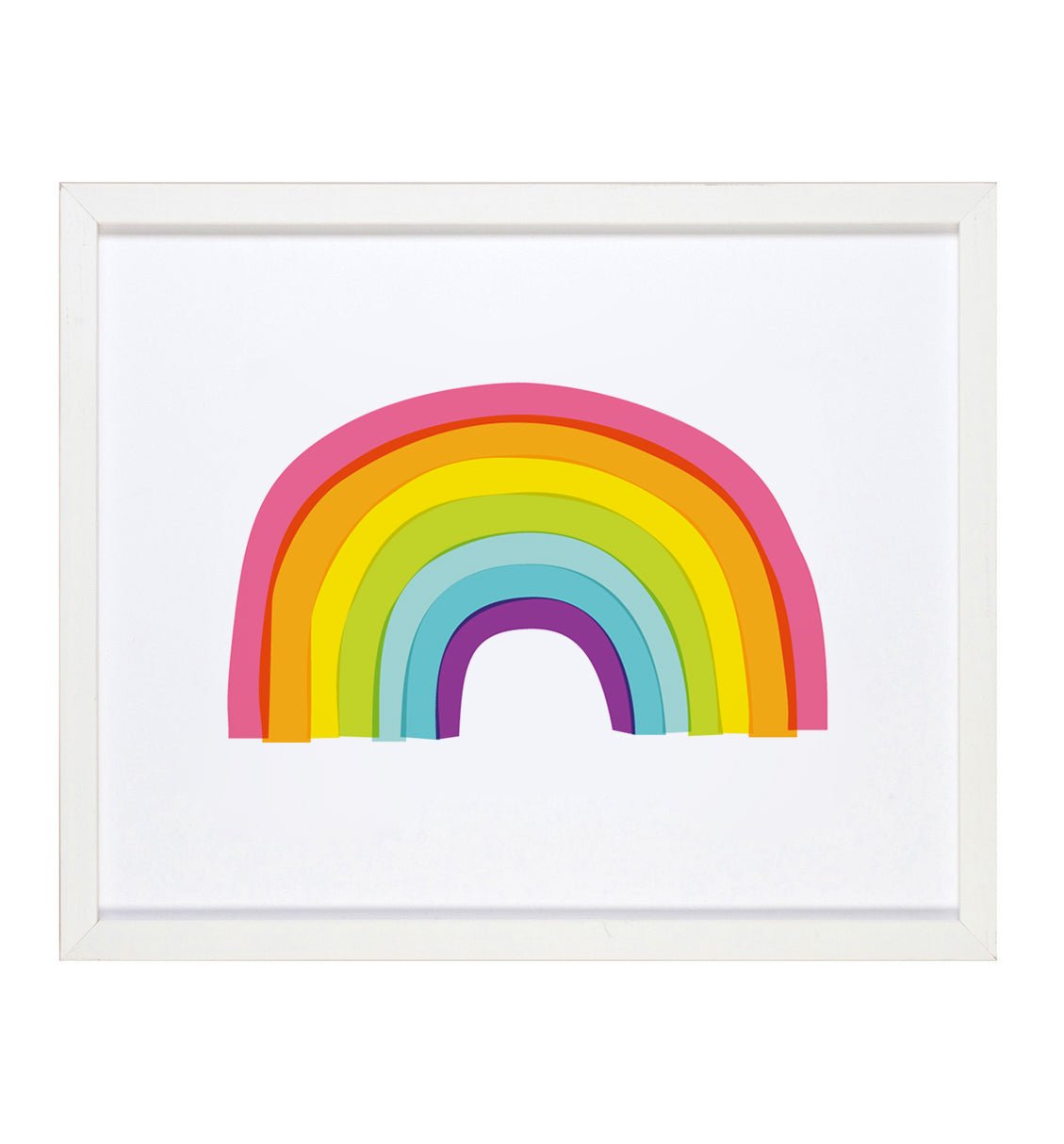 Rainbow 8" x 10" Art Print - Spiral Circle