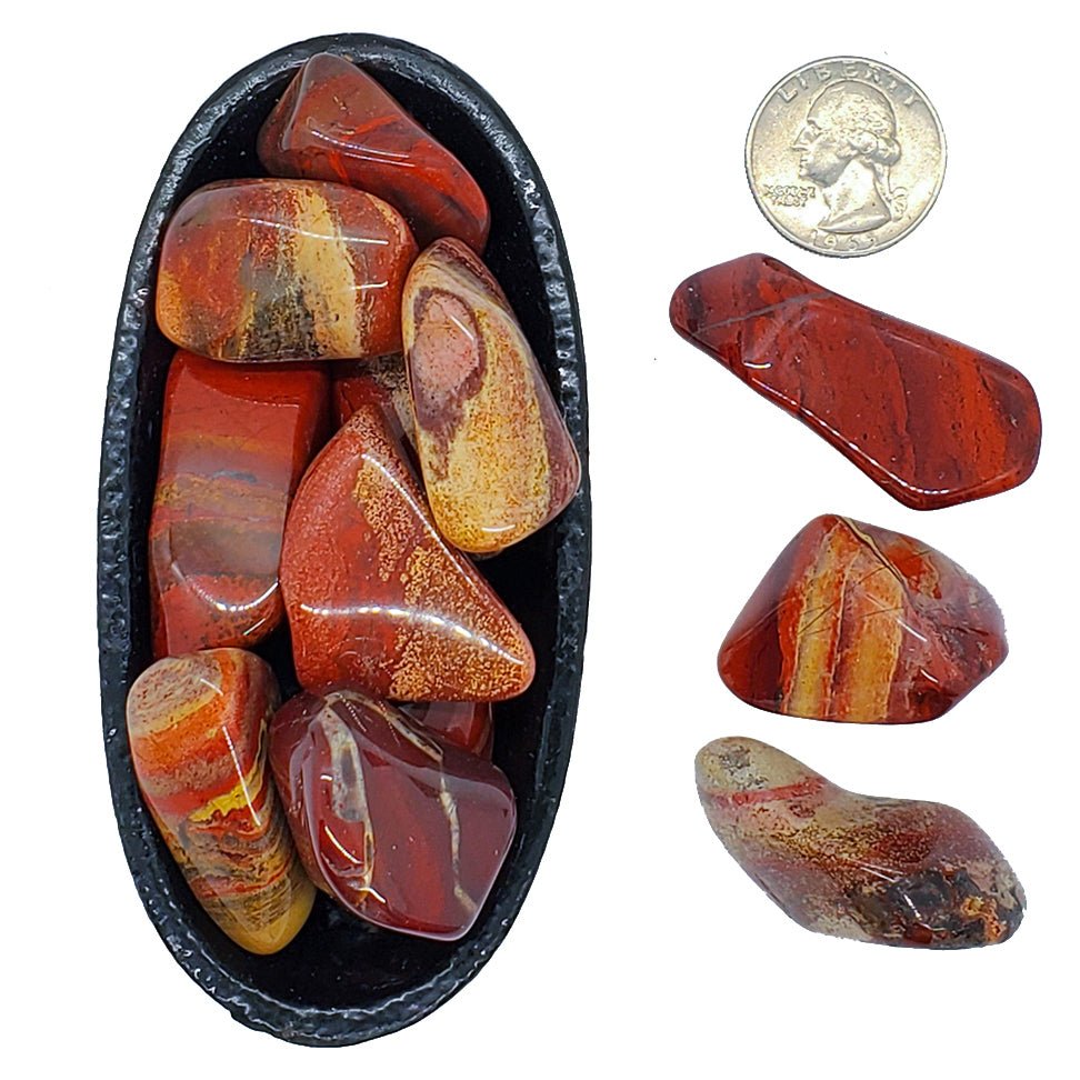 Rainbow Jasper | Tumbled - Spiral Circle