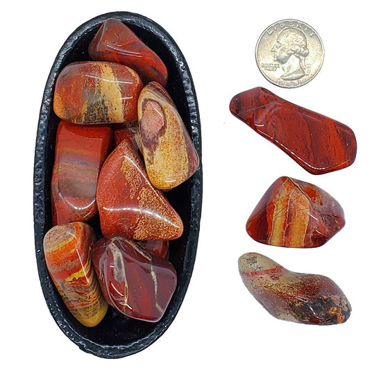 Rainbow Jasper | Tumbled - Spiral Circle