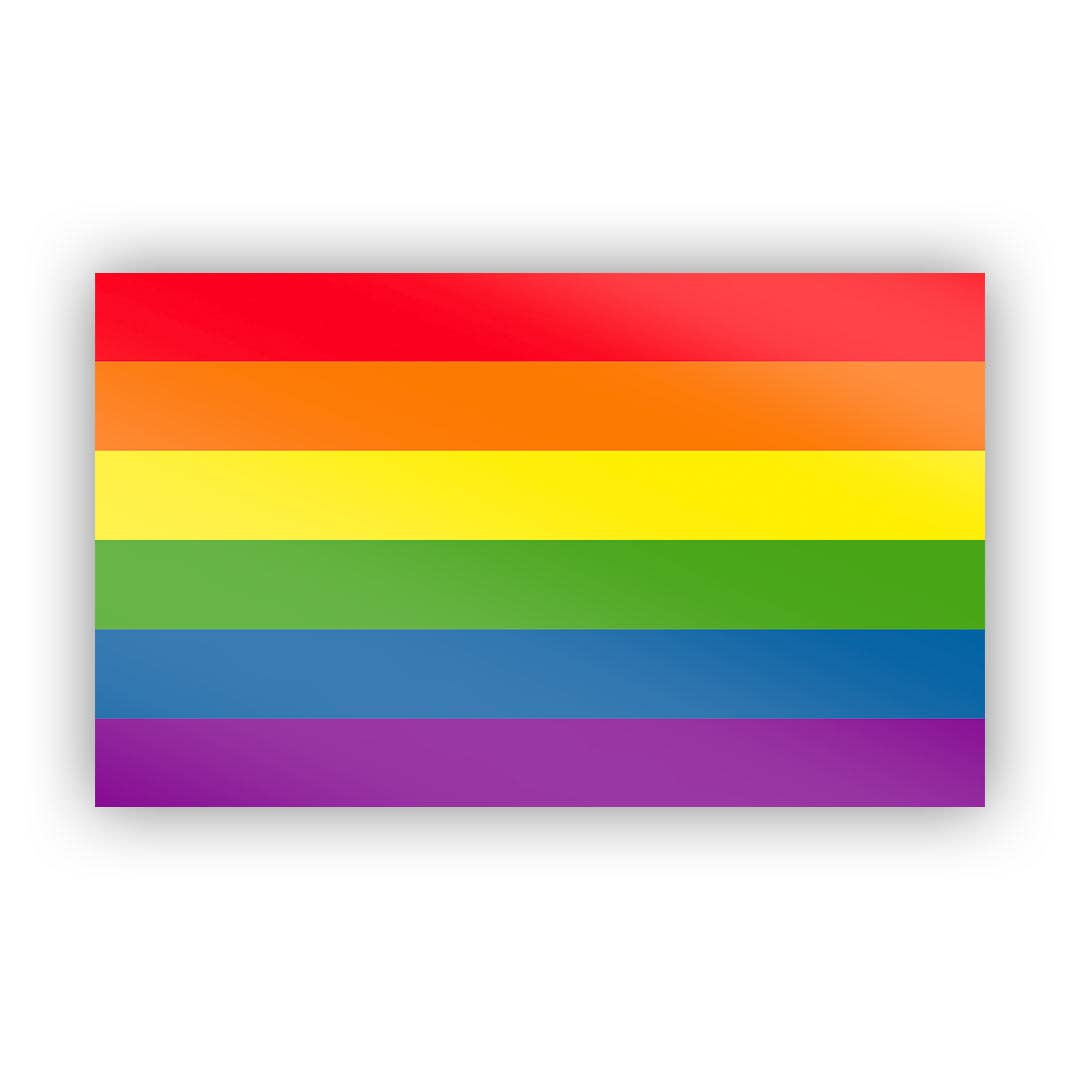Rainbow LGBTQIA+ Pride Sticker - Spiral Circle