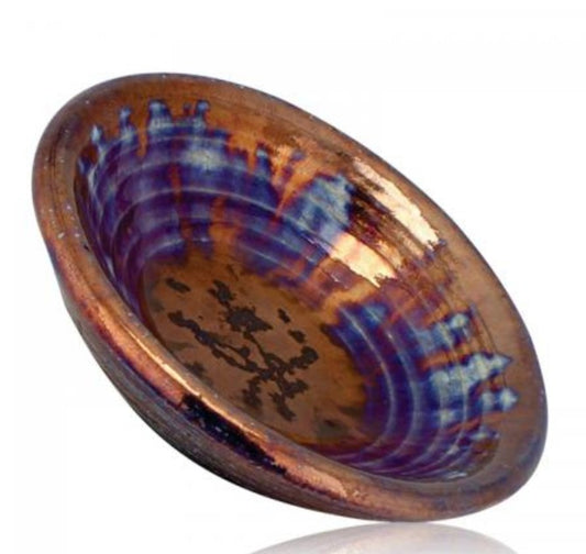 Raku Blessing Bowl | 3" - Spiral Circle