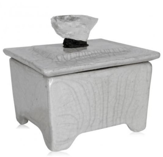 Raku Dream Box | 3" - Spiral Circle