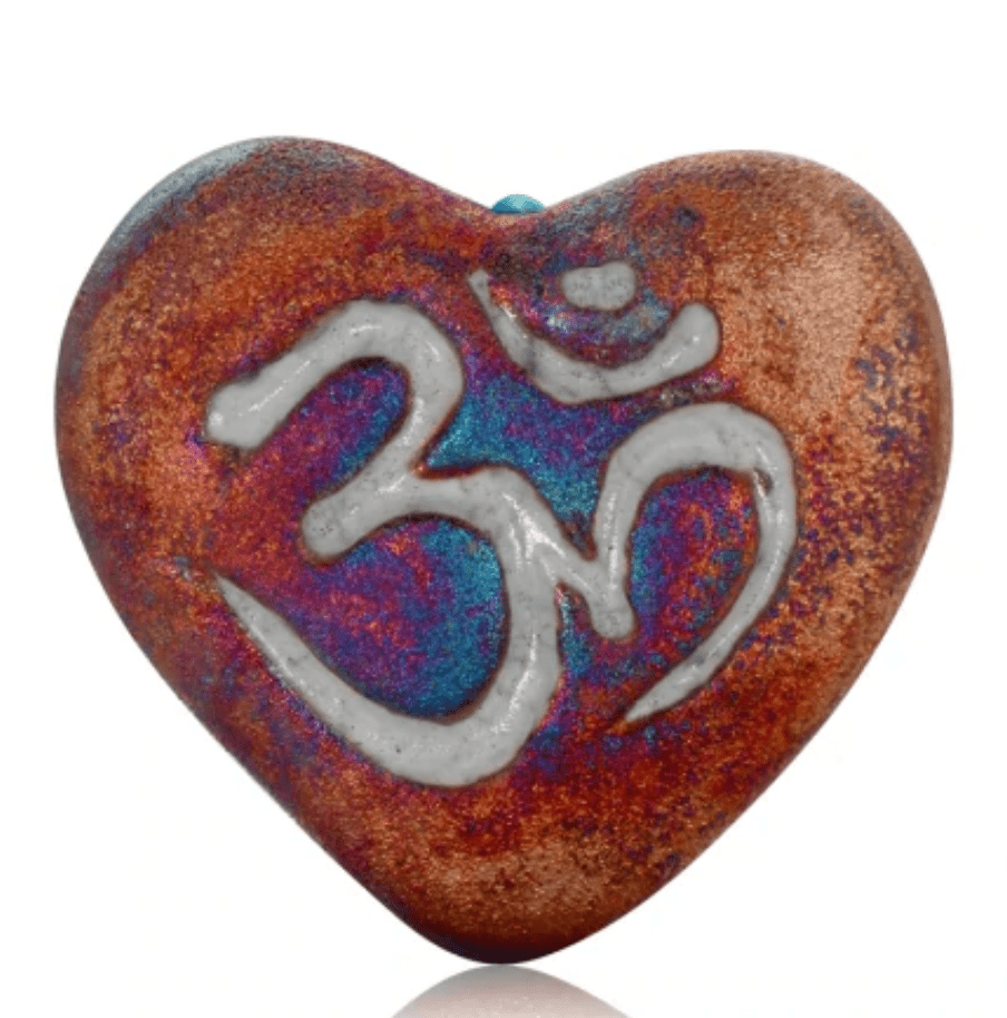 Raku Mini Hearts - Spiral Circle