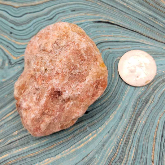 Raw Natural Sunstone - Spiral Circle