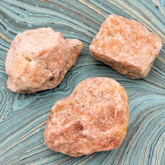 Raw Natural Sunstone - Spiral Circle