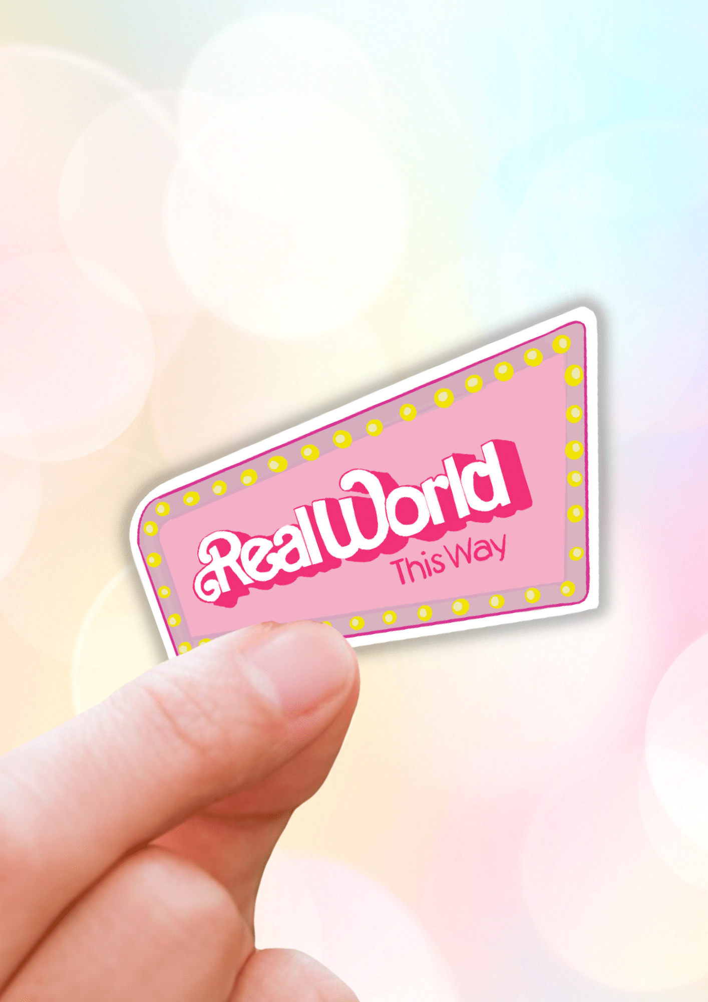 Real world Barbie sticker - Spiral Circle