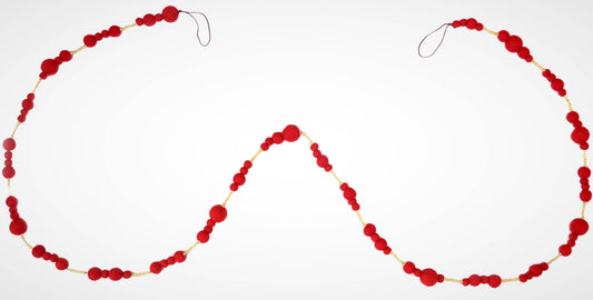 Red and Gold Garland - Spiral Circle