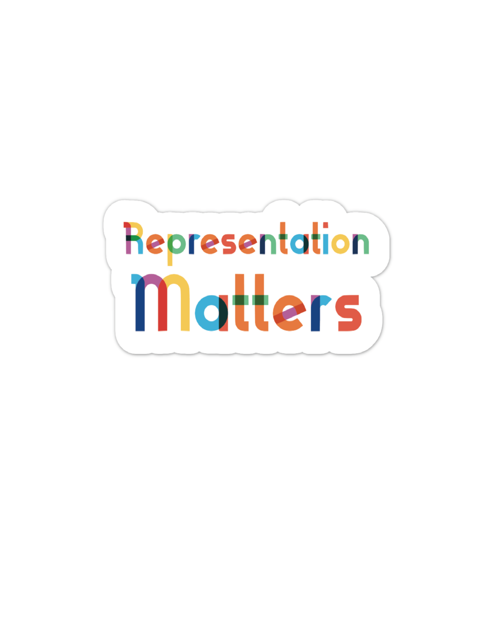 Representation Matters LGBT+ vinyl sticker - Spiral Circle