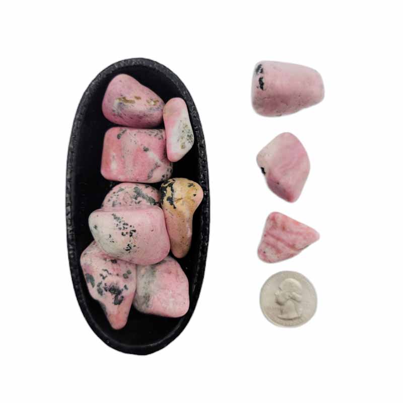 Rhodonite | Tumbled | Stone of Love, Forgiveness and Grace - Spiral Circle