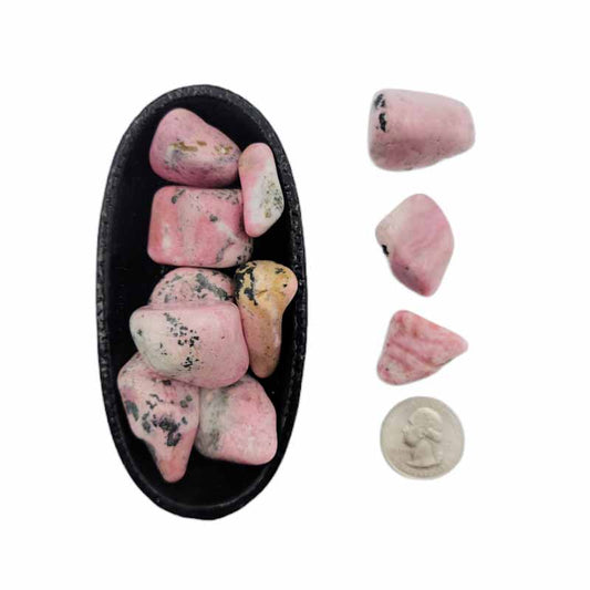 Rhodonite | Tumbled | Stone of Love, Forgiveness and Grace - Spiral Circle