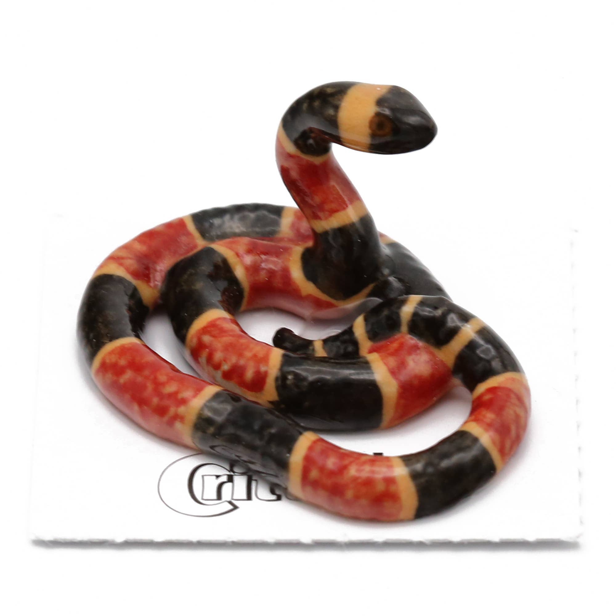 Rhyme Coral Snake Porcelain Miniature - Spiral Circle
