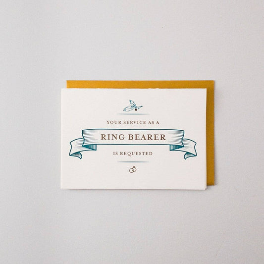 Ring Bearer Card - Spiral Circle