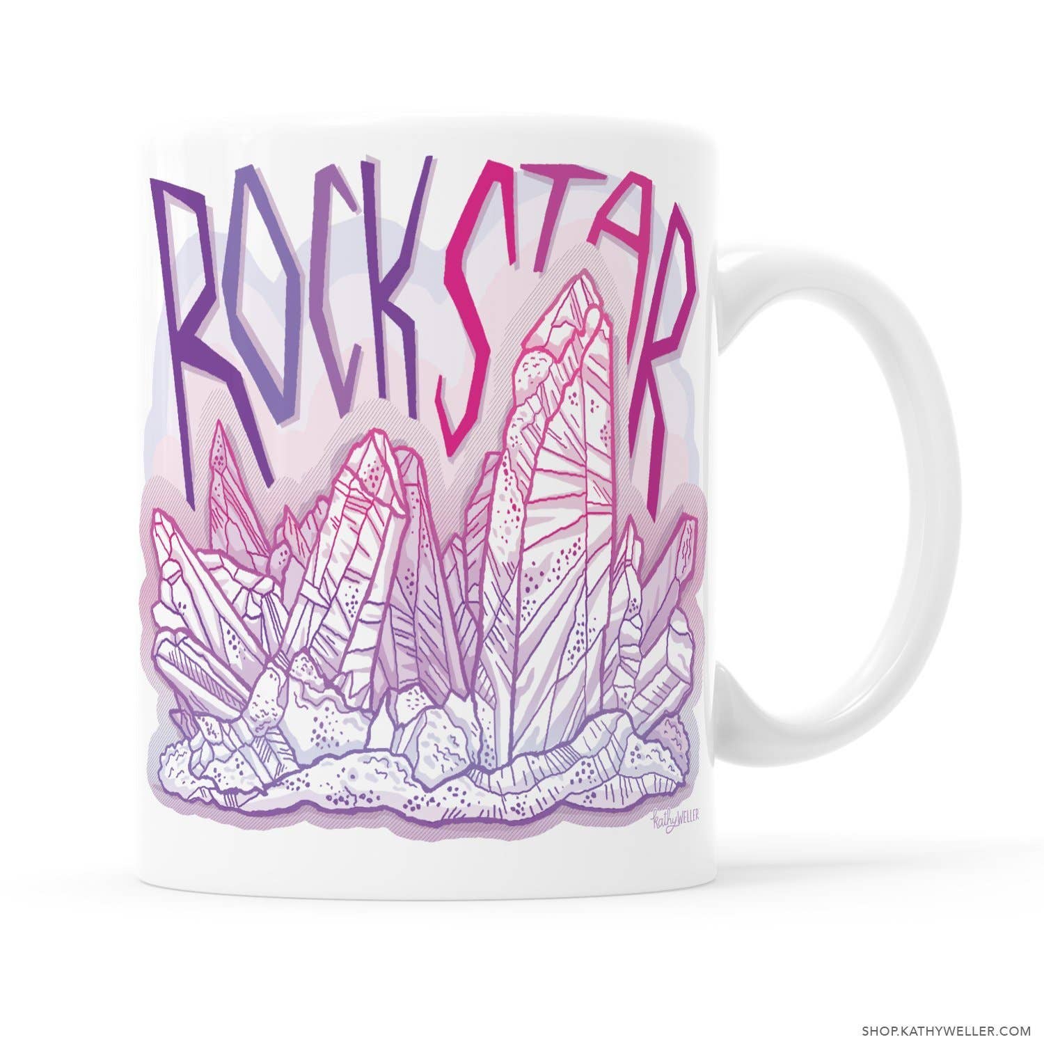 Rock Star Crystal Mug | 11oz - Spiral Circle