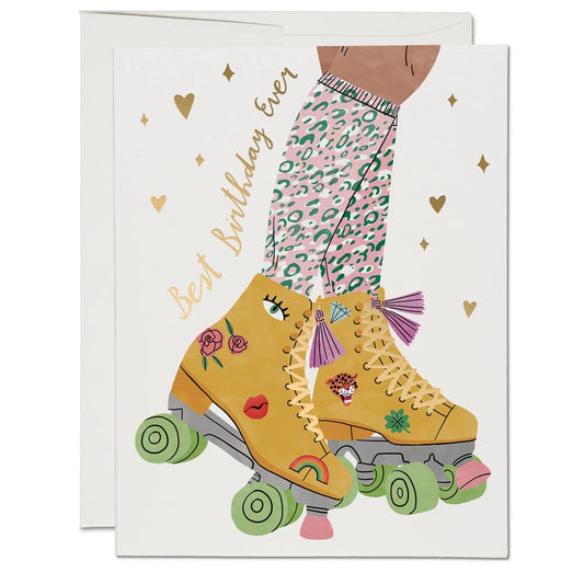 Roller Skate Card | Birthday - Spiral Circle