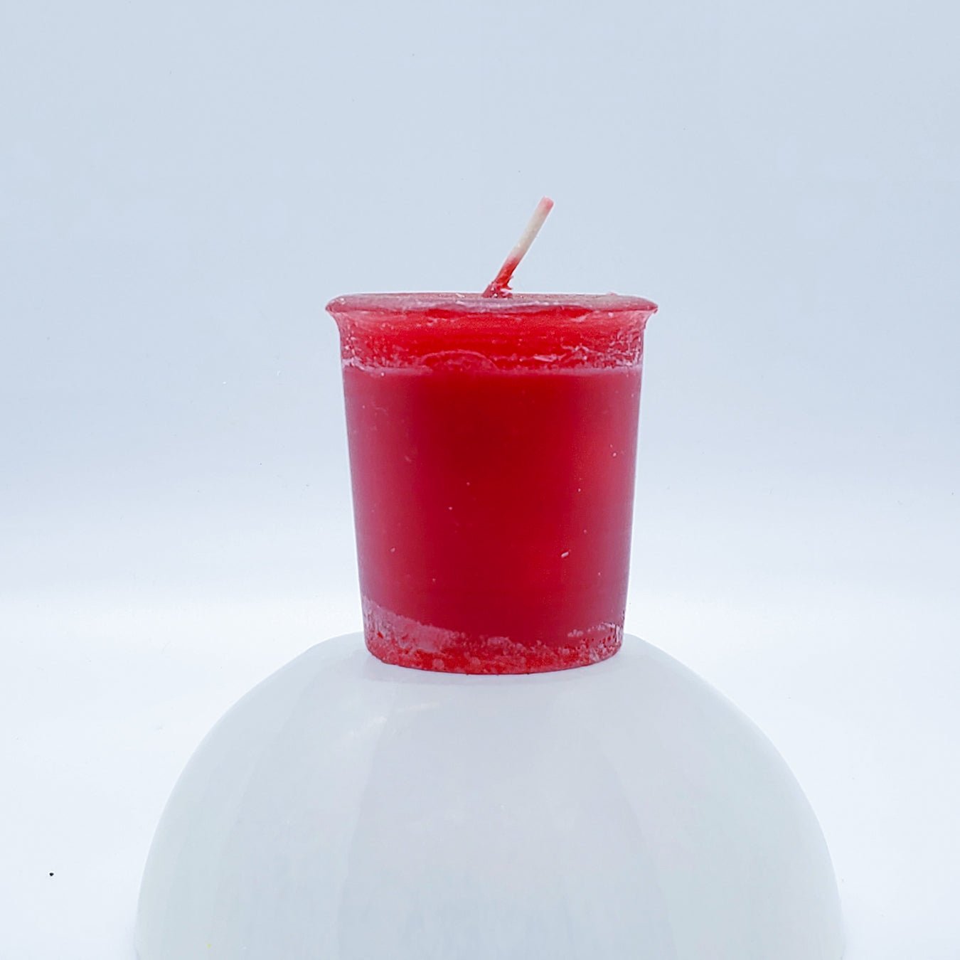 Root Chakra | Red Votive Candle | Reiki Charged - Spiral Circle