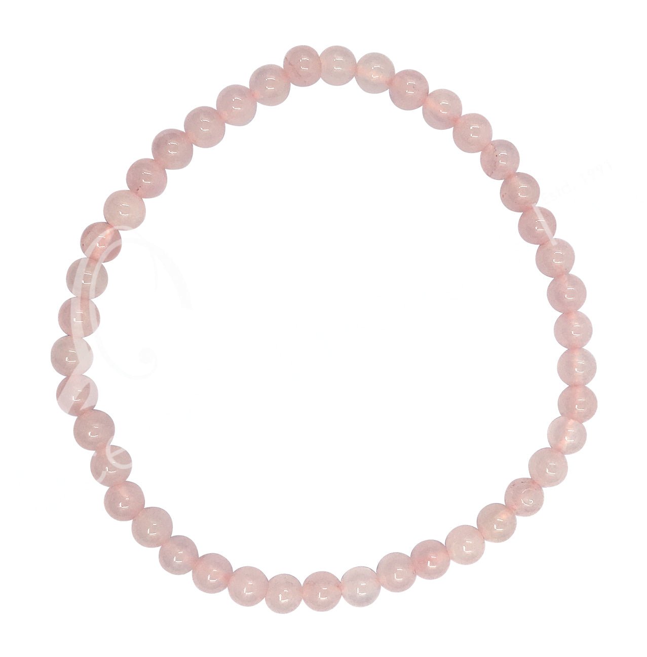 Rose Quartz Bracelet| Love & Harmony | 4mm - Spiral Circle