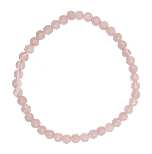 Rose Quartz Bracelet| Love & Harmony | 4mm - Spiral Circle