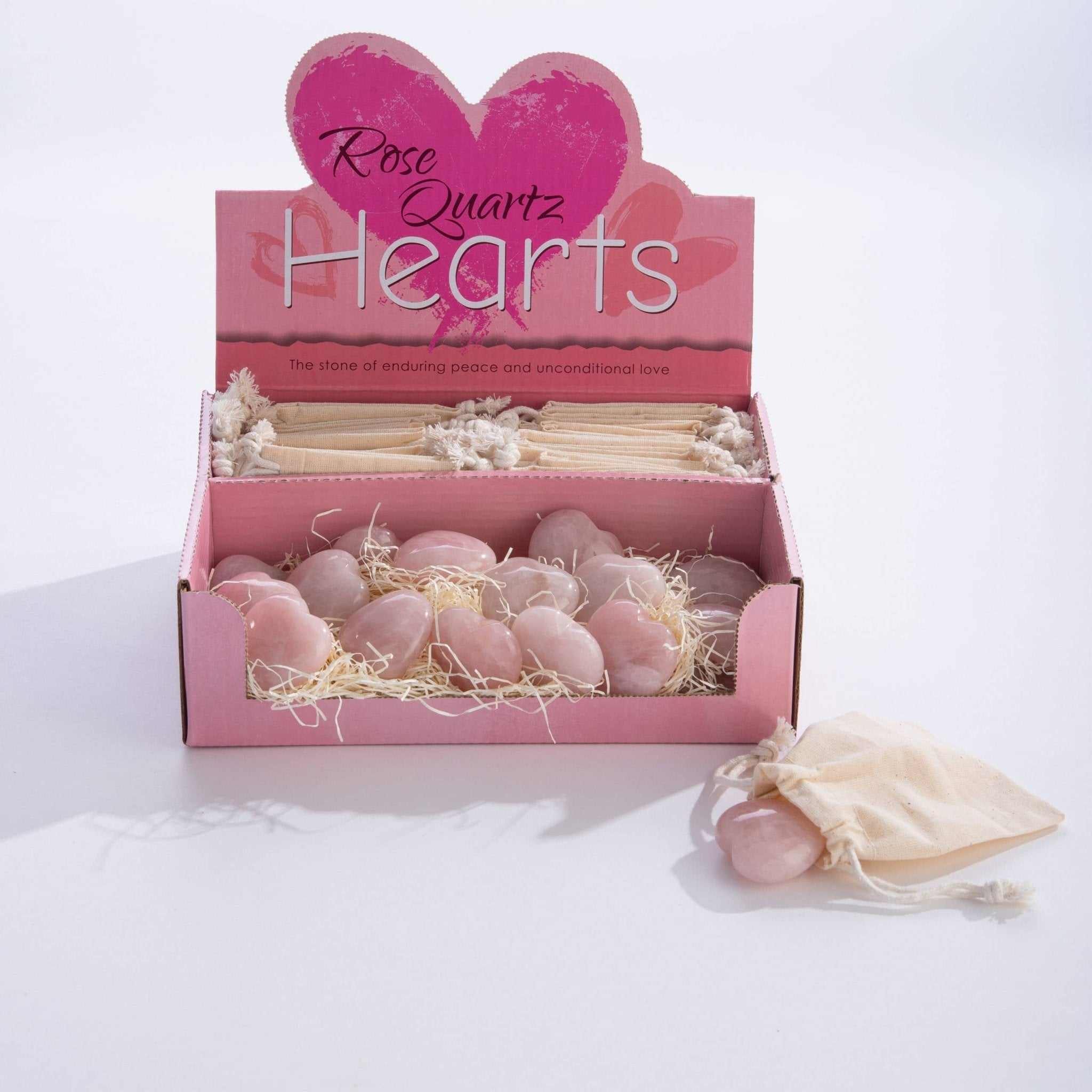 Rose Quartz Hearts - Spiral Circle